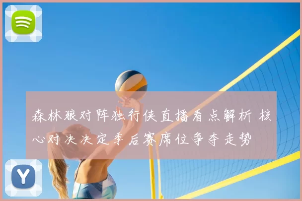 森林狼对阵独行侠直播看点解析 核心对决决定季后赛席位争夺走势